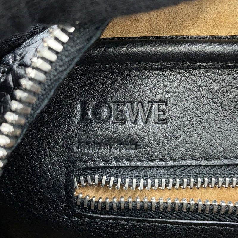 ロエベ ハンドバッグ リピートアナグラム アマソナ75 レザー 301.55.L03 LOEWE 2way 黒