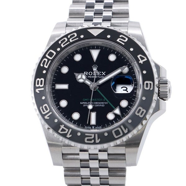 ロレックス GMTマスター2 ランダムシリアル ルーレット 126710GRNR ROLEX 腕時計 黒文字盤