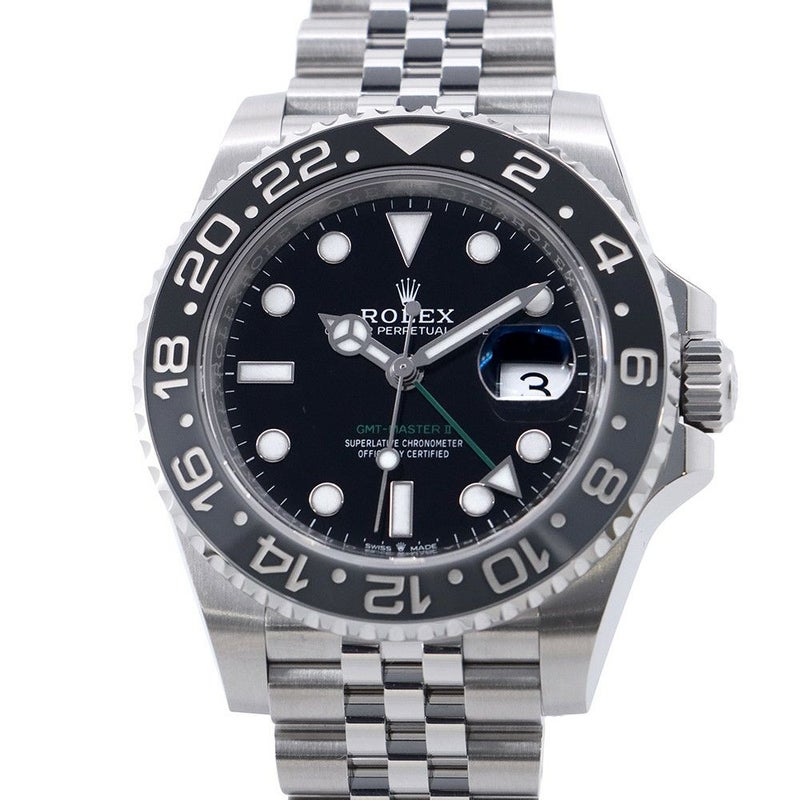 ロレックス GMTマスター2 ランダムシリアル ルーレット 126710GRNR ROLEX 腕時計 黒文字盤