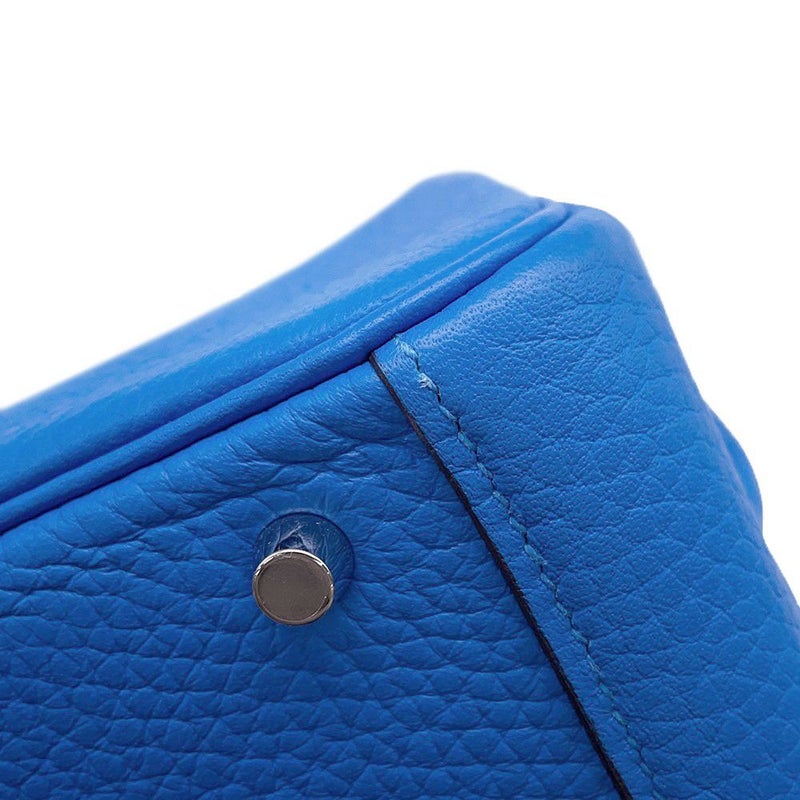 エルメス リンディ ミニ  ブルーイドラ/シルバー金具 トリヨンクレマンス W刻印 2wayショルダー