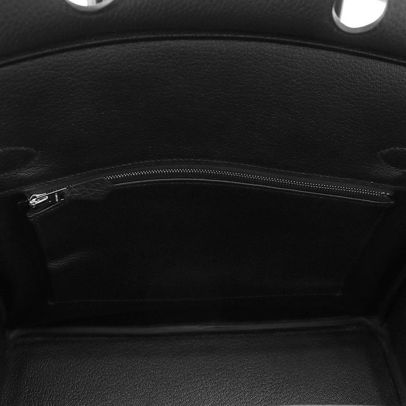 エルメス バーキン30 ブラック/シルバー金具 トゴ W刻印 HERMES Birkin ハンドバッグ 黒