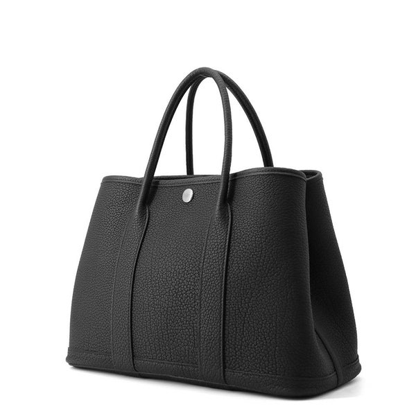 エルメス トートバッグ ガーデンパーティTPM ブラック/シルバー金具 ネゴンダ K刻印 黒