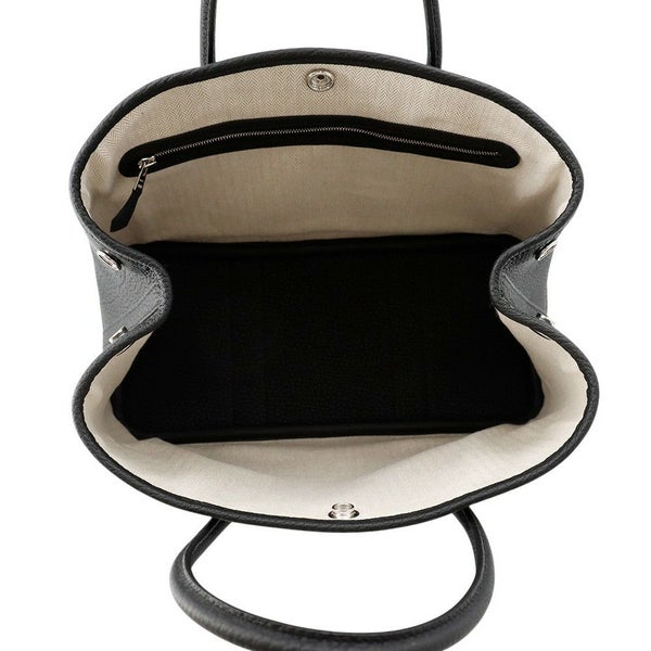 エルメス トートバッグ ガーデンパーティTPM ブラック/シルバー金具 ネゴンダ K刻印 黒