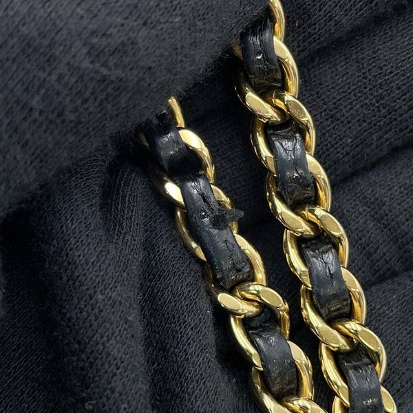 シャネル チェーンウォレット クラシック マトラッセ ココマーク キャビアスキン AP0250 CHANEL 財布 黒