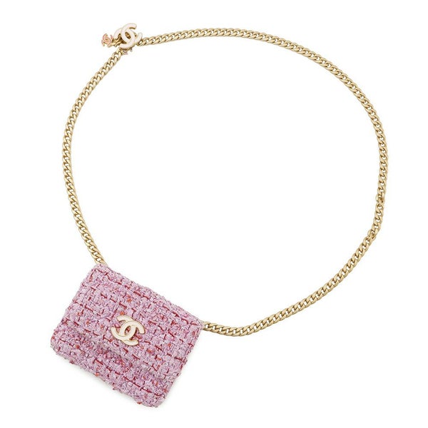 シャネル ボディバッグ ココマーク マトラッセ チェーンベルトバッグ ツイード CHANEL