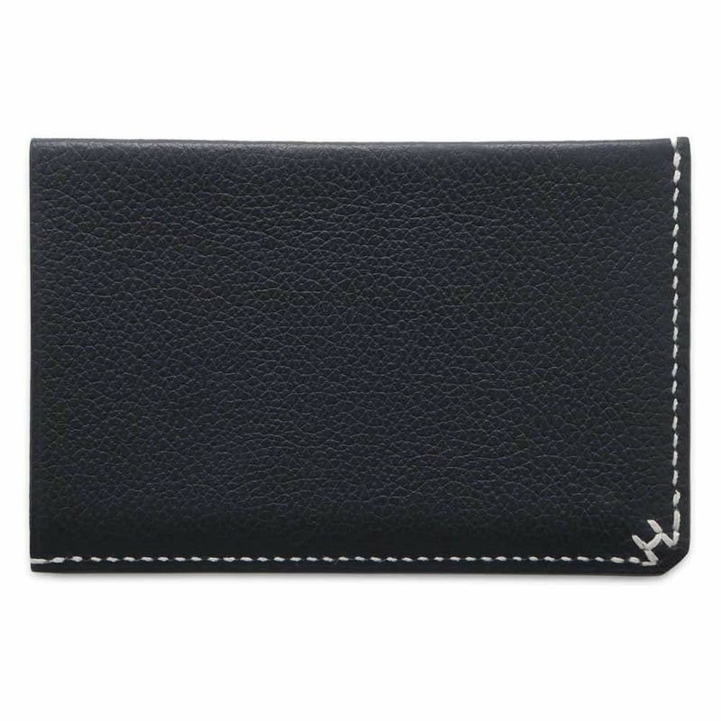 エルメス カードケース Hセリエ ブルーニュイ エバーカラー U刻印 HERMES 財布