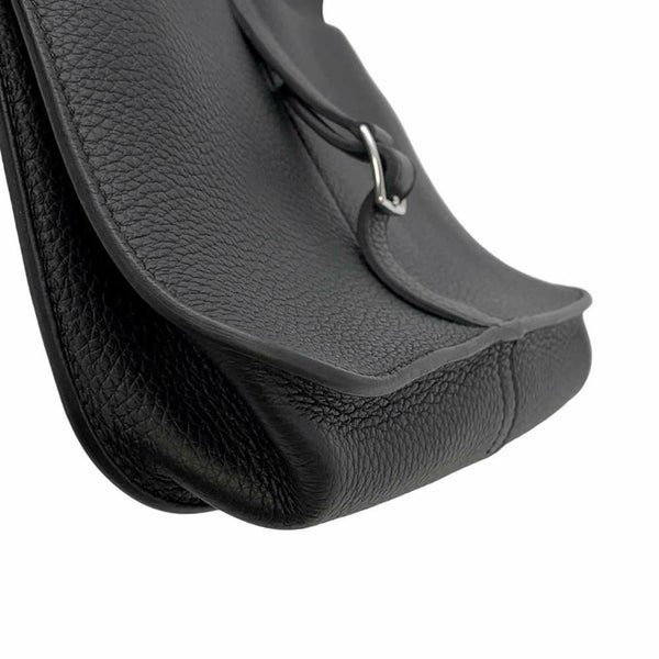 エルメス ハンドバッグ アルザン25 ブラック/シルバー金具 トリヨンクレマンス B刻印 2wayショルダー 黒