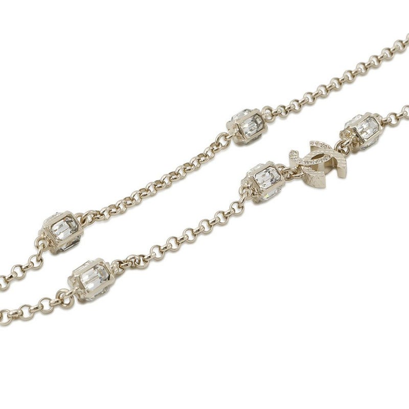 シャネル ネックレス ココマーク ラインストーン A23 K CHANEL アクセサリー