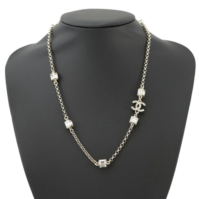 シャネル ネックレス ココマーク ラインストーン A23 K CHANEL アクセサリー