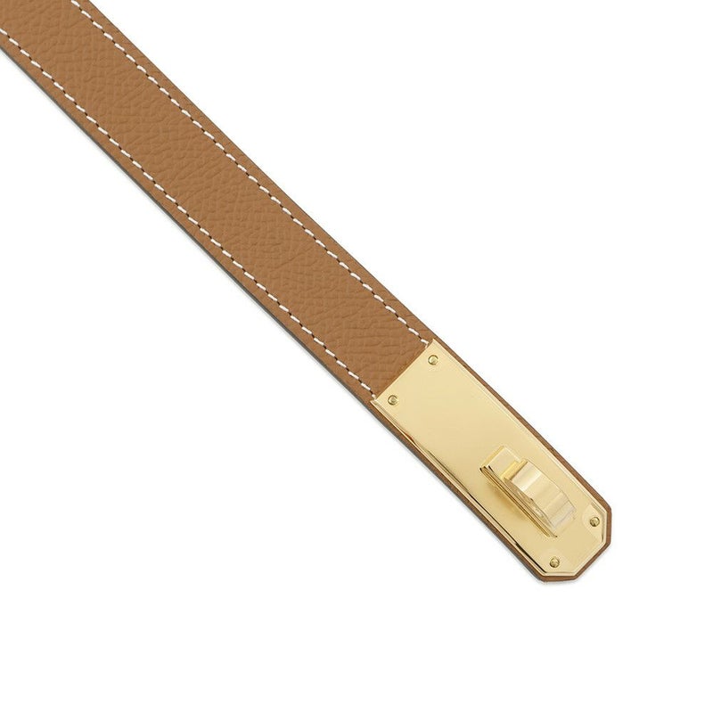 エルメス ケリーベルト ゴールド/ゴールド金具 エプソン B刻印 HERMES べルト