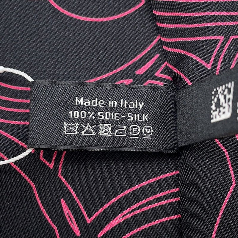 シャネル スカーフ ヘアバンド ココマーク CHANEL シルク 黒