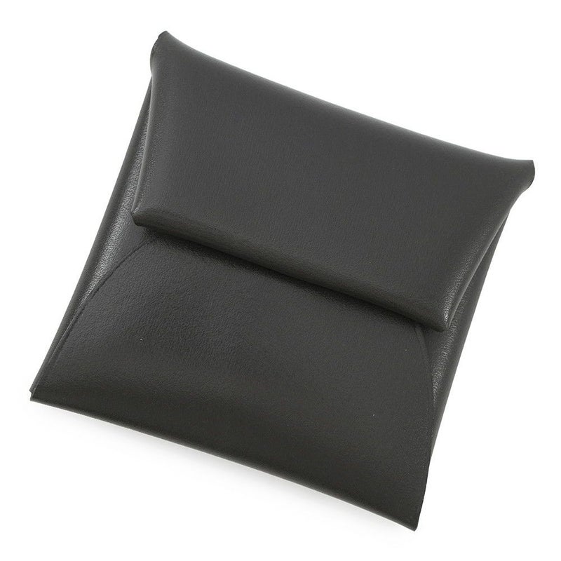 エルメス コインケース バスティア グラファイト ボックスカーフ K刻印 HERMES 小銭入れ