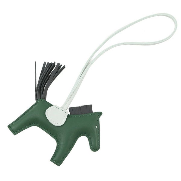 エルメス バッグチャーム ロデオPM ヴェールモワイヤン/ヴェールペパーミント/アルドワーズ ラムスキン W刻印 HERMES