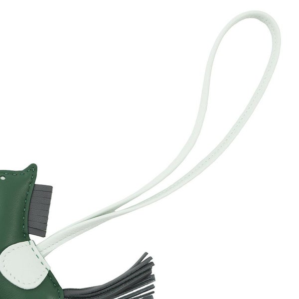 エルメス バッグチャーム ロデオPM ヴェールモワイヤン/ヴェールペパーミント/アルドワーズ ラムスキン W刻印 HERMES