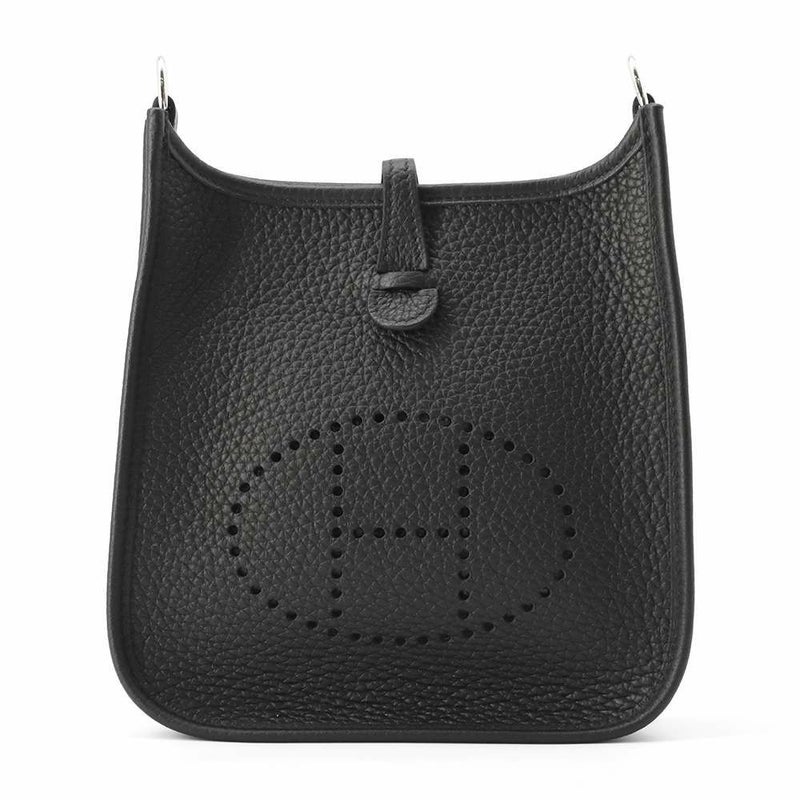 エルメス ショルダーバッグ エブリンTPM ブラック/シルバー金具 トリヨンクレマンス B刻印 黒