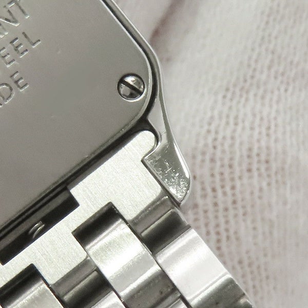 カルティエ サントスドゥモワゼル 2008年クリスマス限定モデル 2000本限定 パープル文字盤