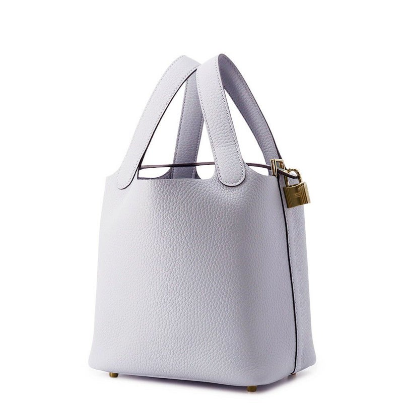 エルメス ハンドバッグ ピコタンロックPM グリパンタン/シャンパンゴールド金具 トリヨンクレマンス K刻印