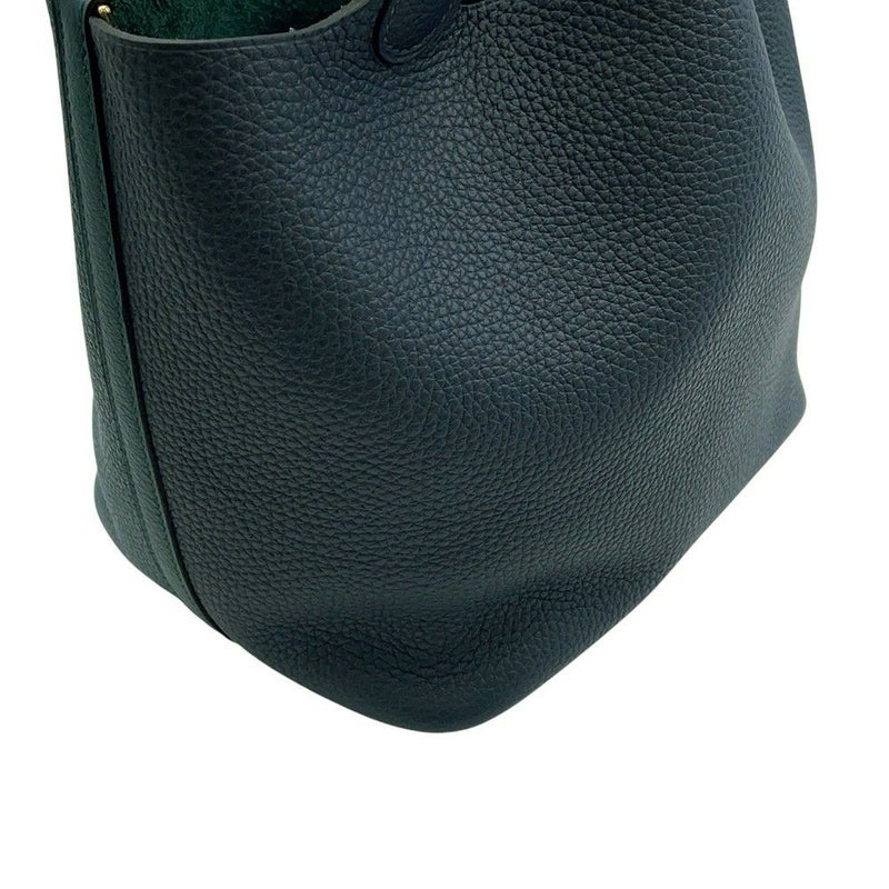 エルメス ピコタンロックMM カザック2 ブルーニュイ/ヴェールシプレス/ブラック/ゴールド金具 トリヨンクレマンス Y刻印