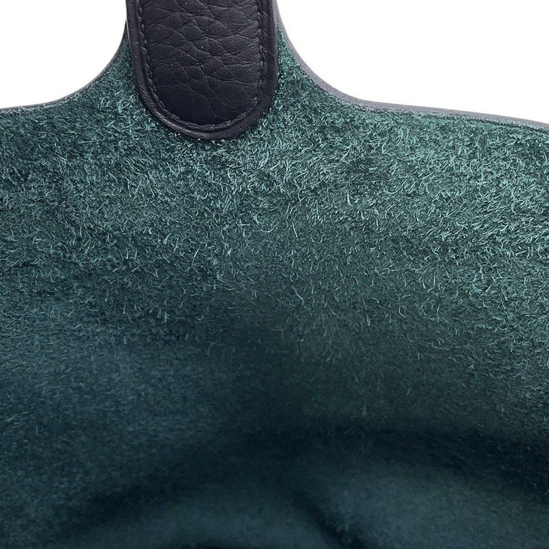 エルメス ピコタンロックMM カザック2 ブルーニュイ/ヴェールシプレス/ブラック/ゴールド金具 トリヨンクレマンス Y刻印