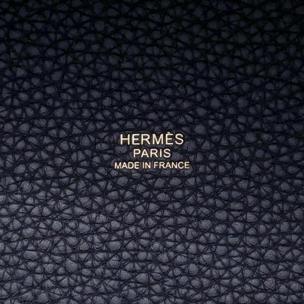 エルメス ピコタンロックMM カザック2 ブルーニュイ/ヴェールシプレス/ブラック/ゴールド金具 トリヨンクレマンス Y刻印