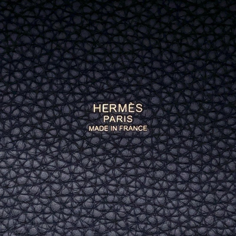 エルメス ピコタンロックMM カザック2 ブルーニュイ/ヴェールシプレス/ブラック/ゴールド金具 トリヨンクレマンス Y刻印