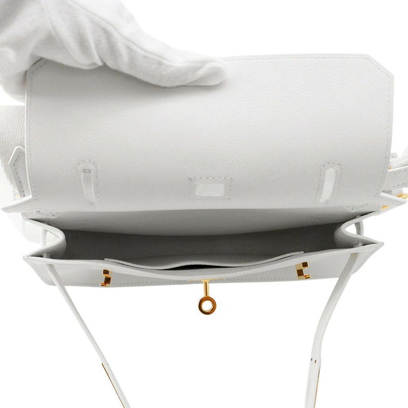 エルメス ジプシエール ミニ ニューホワイト/ゴールド金具 スイフト W刻印