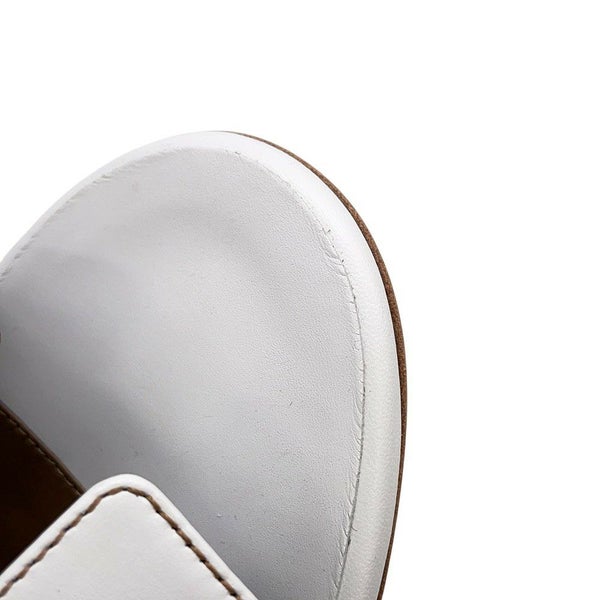 エルメス サンダル オアジス Oasis レザー レディースサイズ34 HERMES 靴 白