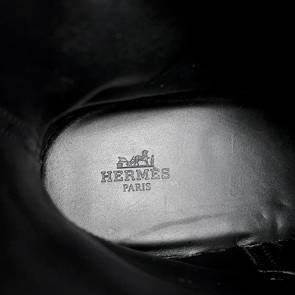 エルメス ショートブーツ ジェフ レザー メンズサイズ41 HERMES 靴 黒