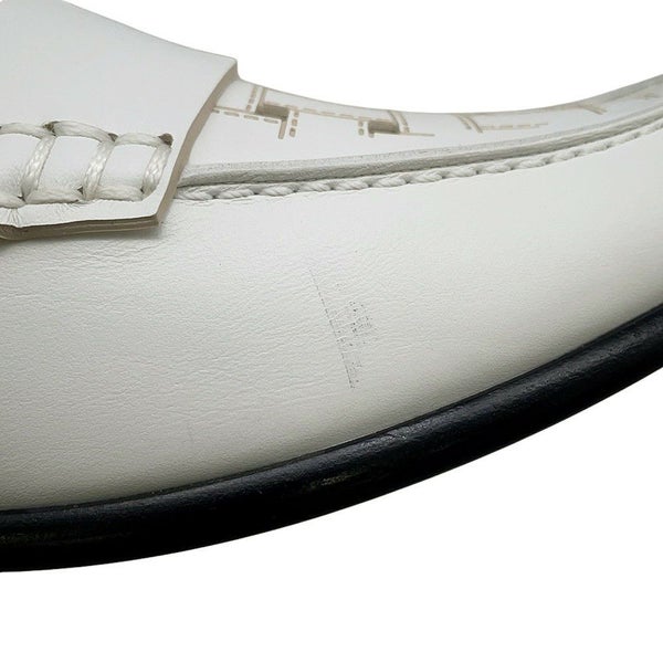 エルメス ローファー ケネディ レザー レディースサイズ36 1/2 HERMES 靴 白