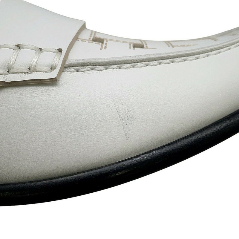 エルメス ローファー ケネディ レザー レディースサイズ36 1/2 HERMES 靴 白