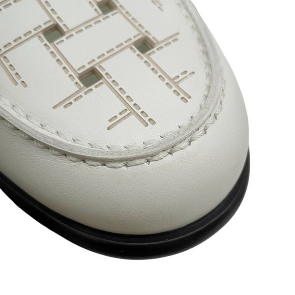 エルメス ローファー ケネディ レザー レディースサイズ36 1/2 HERMES 靴 白