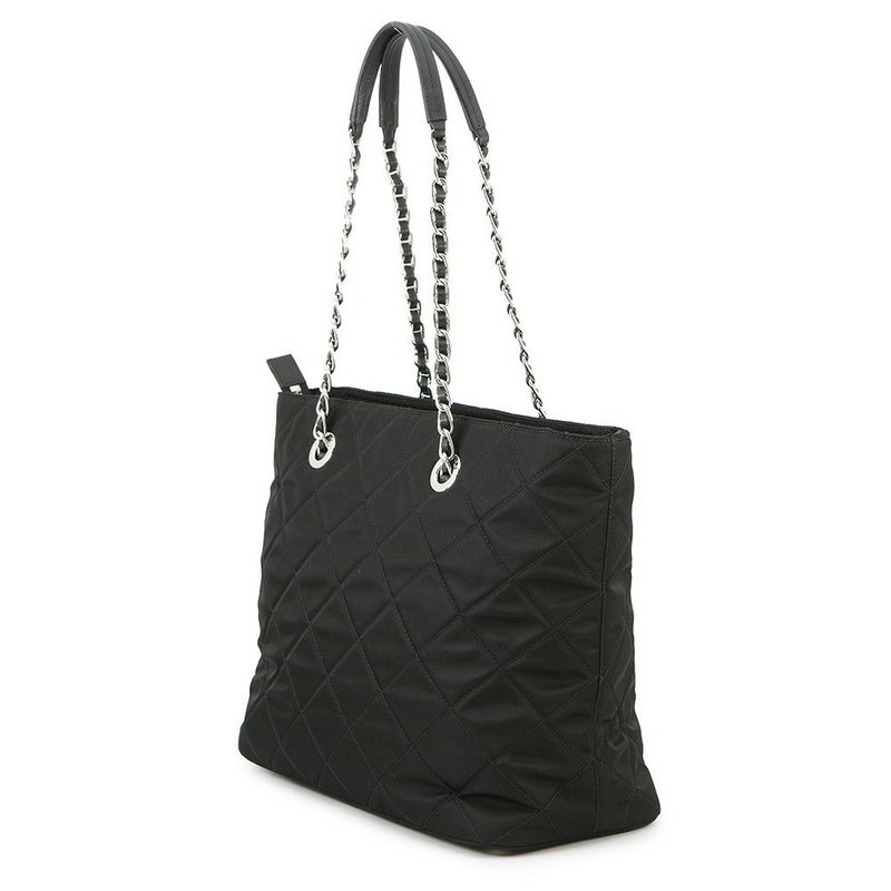 プラダ チェーントートバッグ キルティング ナイロン 1BG017 PRADA 黒