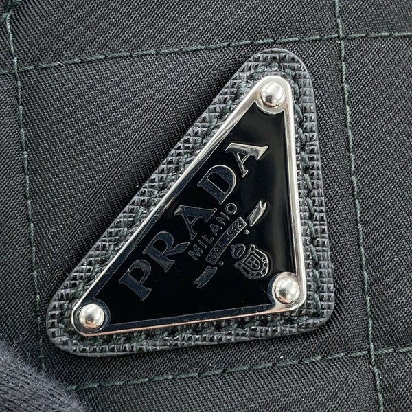 プラダ チェーントートバッグ キルティング ナイロン 1BG017 PRADA 黒
