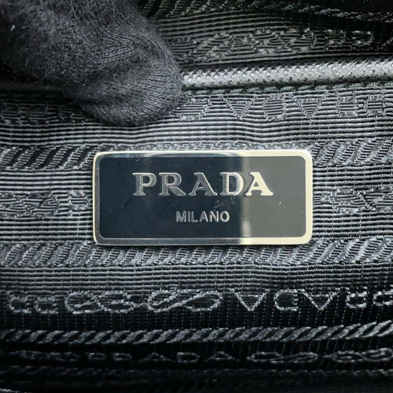 プラダ チェーントートバッグ キルティング ナイロン 1BG017 PRADA 黒