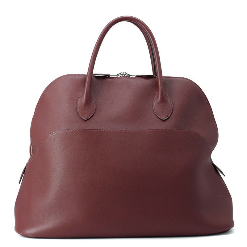 エルメス ハンドバッグ ボリード リラックス 45 ルージュアッシュ/シルバー金具 ヴォーシッキム □K刻印 ソルド品