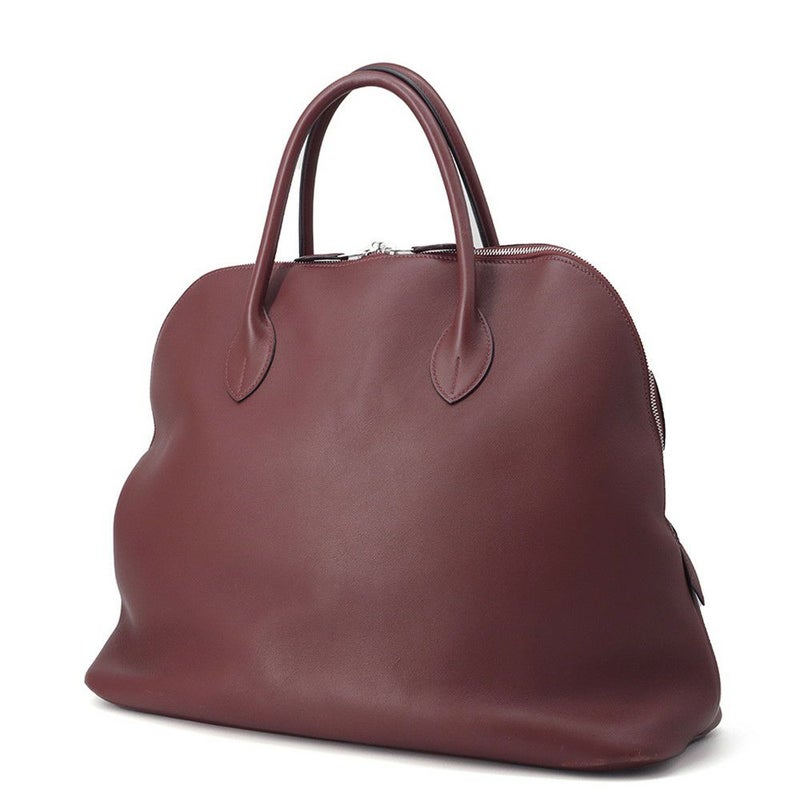 エルメス ハンドバッグ ボリード リラックス 45 ルージュアッシュ/シルバー金具 ヴォーシッキム □K刻印 ソルド品