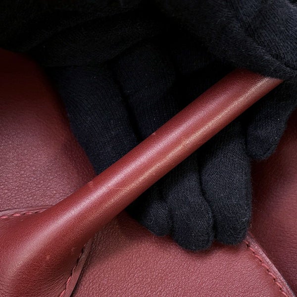 エルメス ハンドバッグ ボリード リラックス 45 ルージュアッシュ/シルバー金具 ヴォーシッキム □K刻印 ソルド品