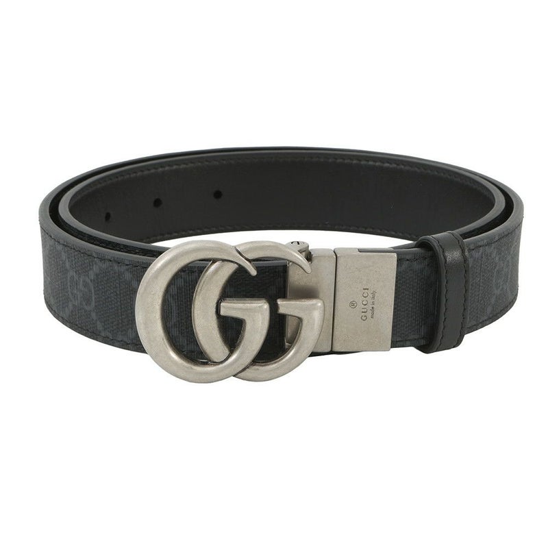 グッチ べルト ダブルGG レザー リバーシブル サイズ80 643847 GUCCI メンズ 黒