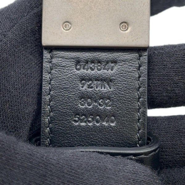 グッチ べルト ダブルGG レザー リバーシブル サイズ80 643847 GUCCI メンズ 黒