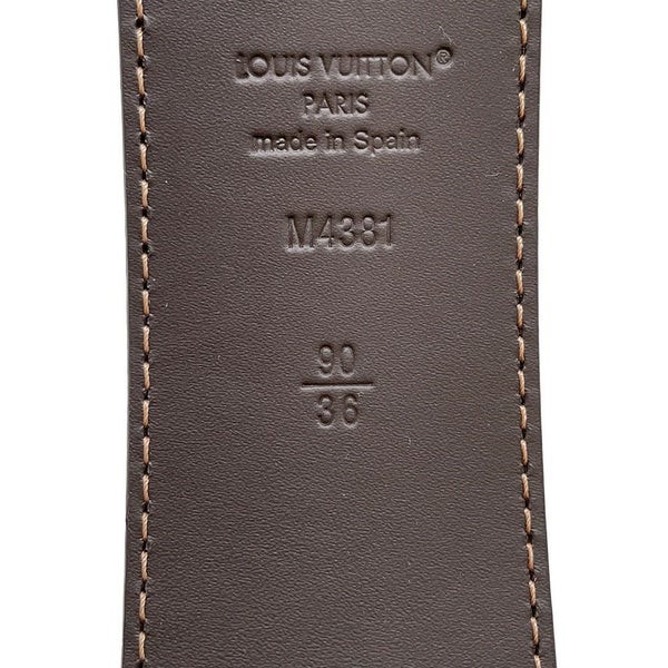 ルイヴィトン べルト LV イニシャル カレッジ モノグラム・ヘリテージ リバーシブル サイズ90 M4381U LOUIS VUITTON メンズ