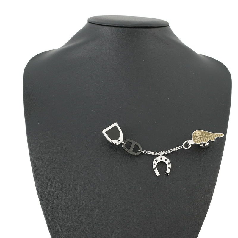 エルメス ブローチ ボン・ヴォヤージュ バッファローホーン ラッカーメタル HERMES アクセサリー