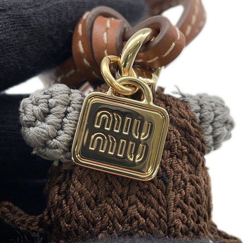 ミュウミュウ バッグチャーム テクニカルヤーントリック 5TT260 Miu Miu チャーム