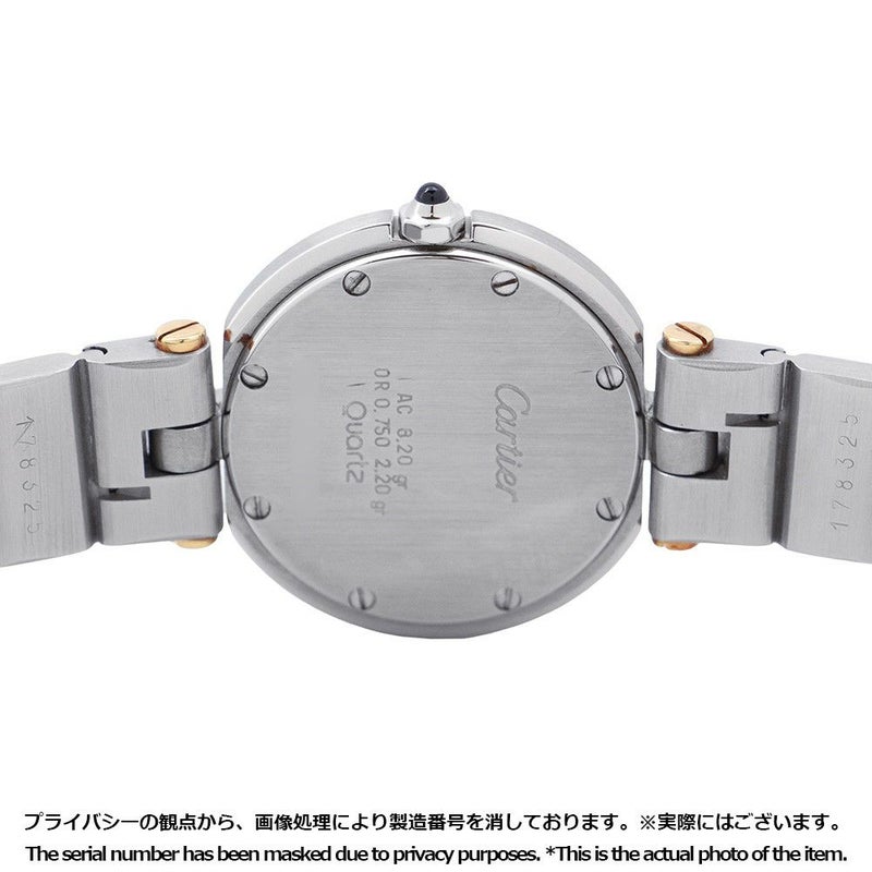 カルティエ サントス ヴァンドーム 8191 Cartier 腕時計 白文字盤 クォーツ