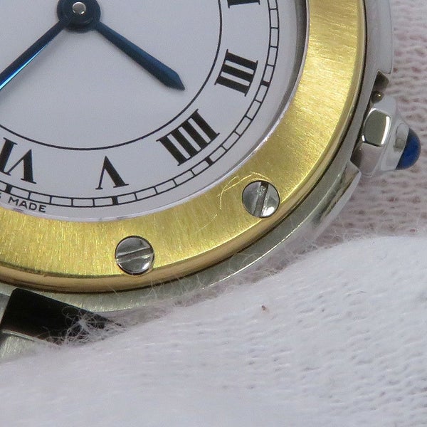 カルティエ サントス ヴァンドーム 8191 Cartier 腕時計 白文字盤 クォーツ