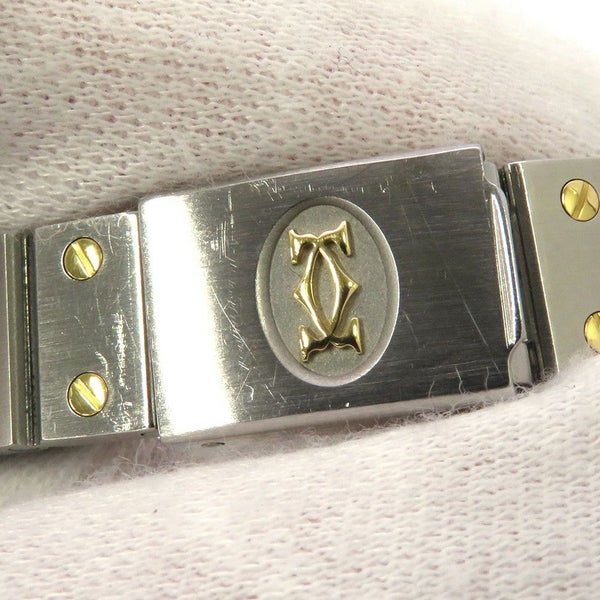 カルティエ サントス ヴァンドーム 8191 Cartier 腕時計 白文字盤 クォーツ