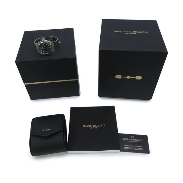 ジラールペルゴ ロレアート 81010-11-3153-1CM GIRARD-PERREGAUX 腕時計 グリーン文字盤