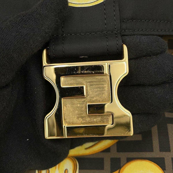フェンディ リュックサック フェンダーチェ バックパック 7VZ066 FENDI ベルサーチェコラボ 黒