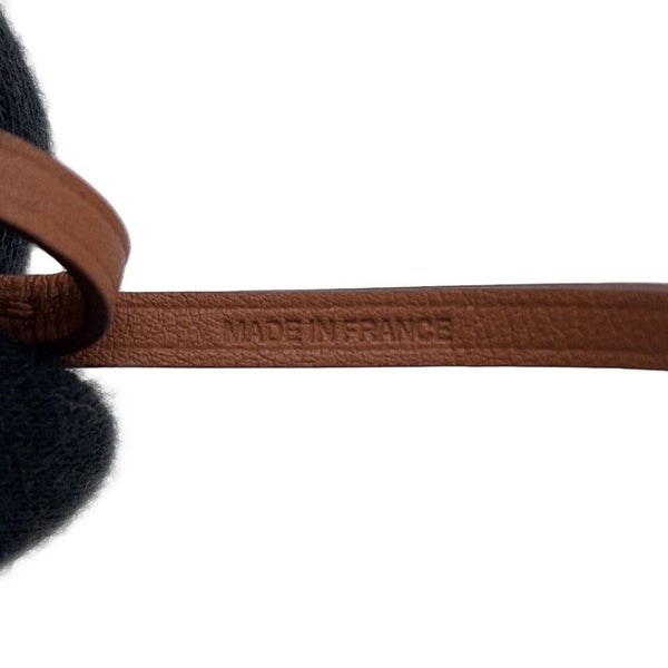 エルメス バッグチャーム ショッパー サックオランジュ フー/ゴールド ラムスキン Y刻印