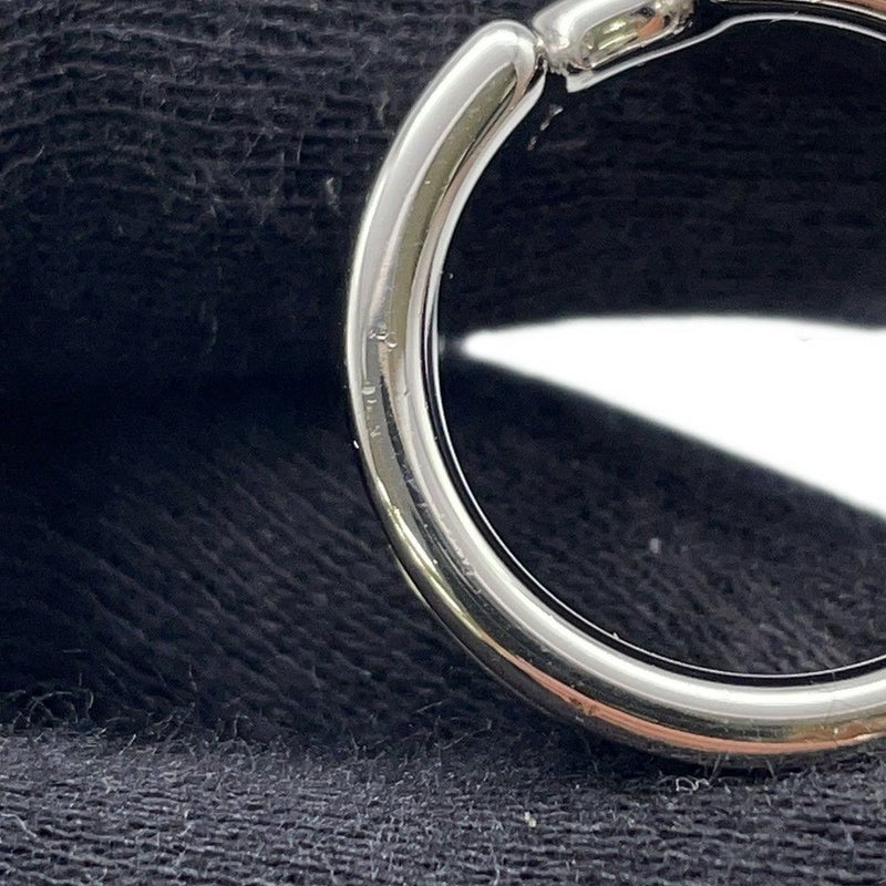 エルメス リング オランプPM ブラック/シルバー金具 エプソン サイズS HERMES 指輪 黒