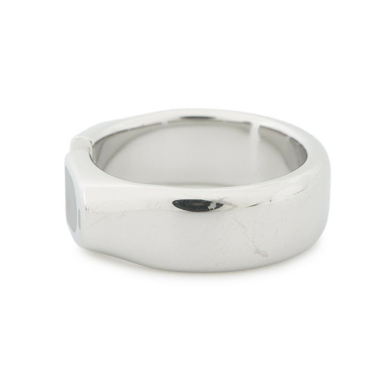 エルメス リング エトリエ ブラック/シルバー金具 サイズT62 HERMES 指輪 メンズ 黒